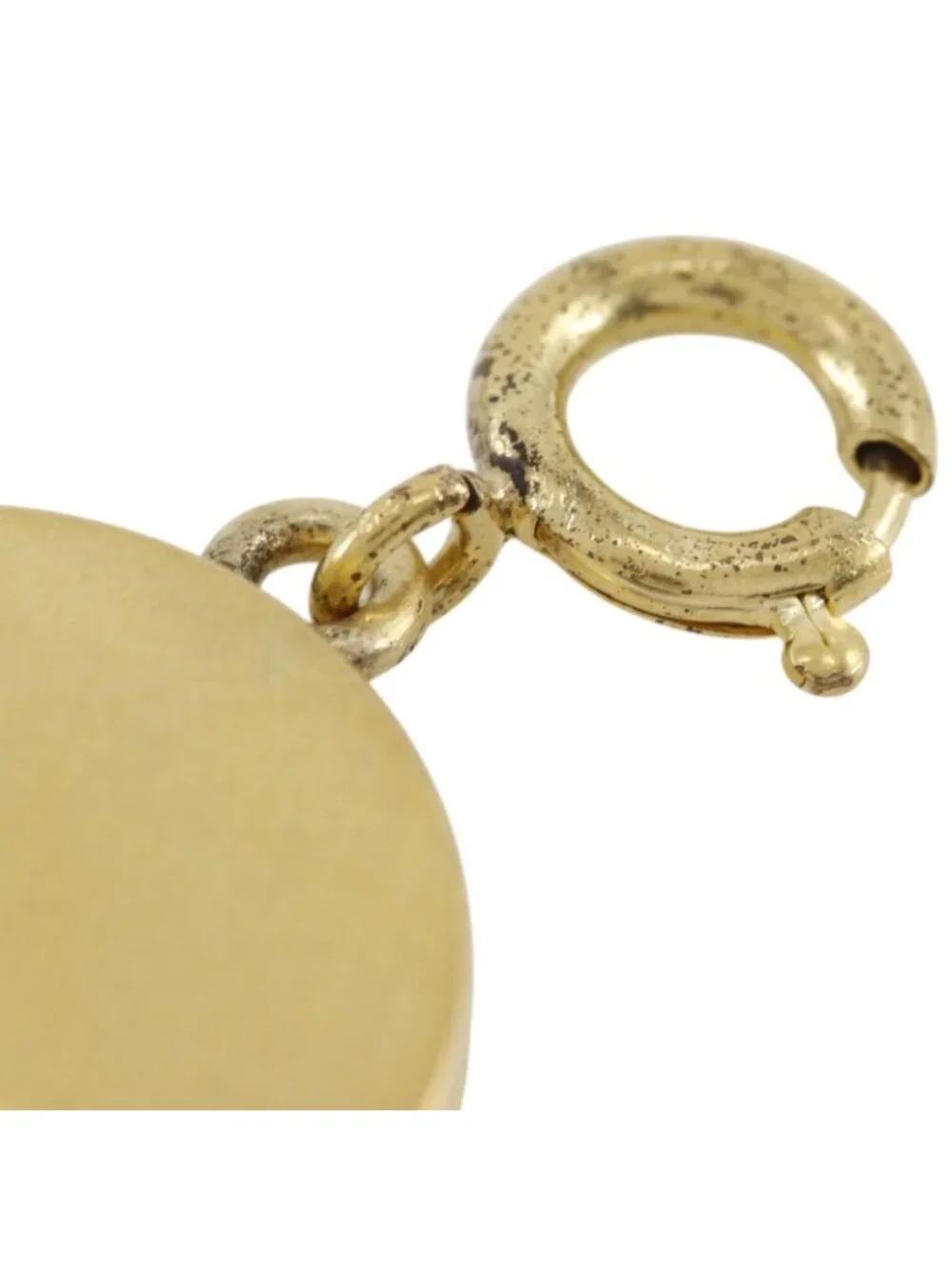Hermes Series Black Shell Gold Plated Pendant